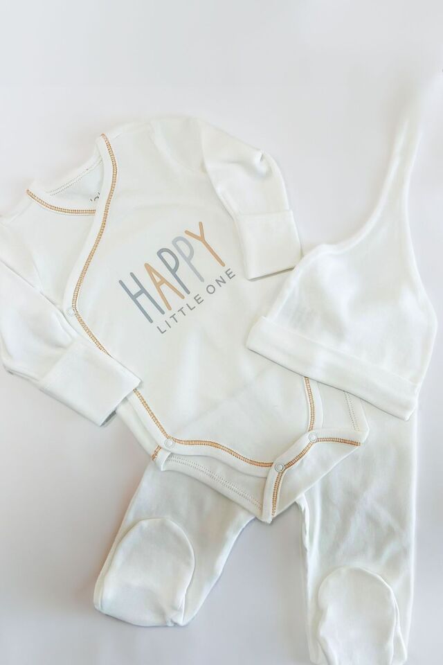 %100 Organik Bebek Zıbın Takım Yenidoğan Hediye Seti