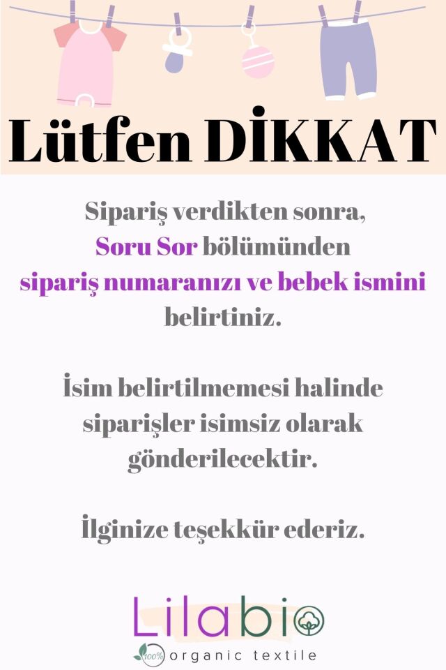 %100 Pamuk İsme Özel İsimli Doğum Günü Bebek Tulum Tavşan 12-18 AY - Ekru