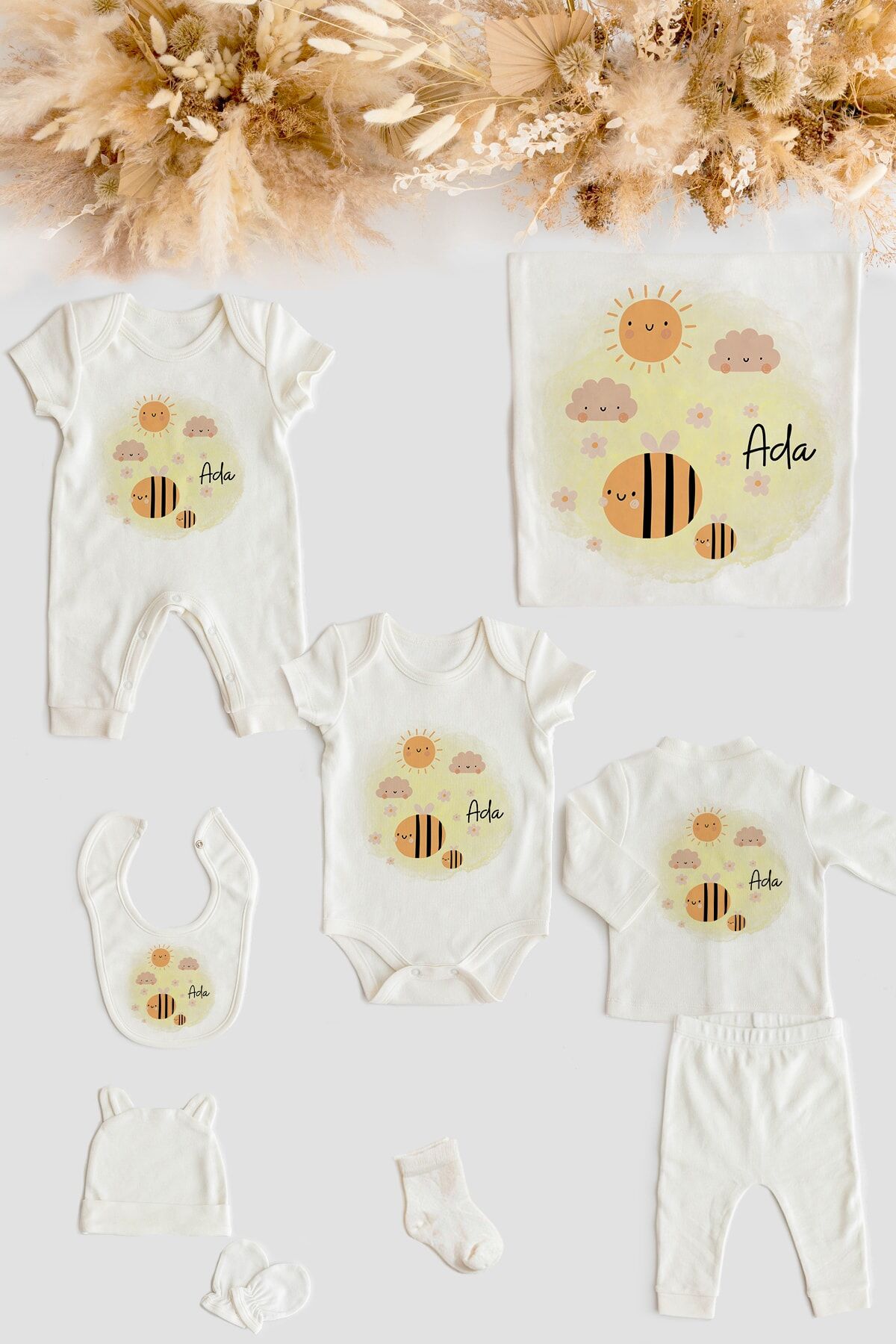 %100 Organik Isme Özel 10lu Hastane Çıkışı