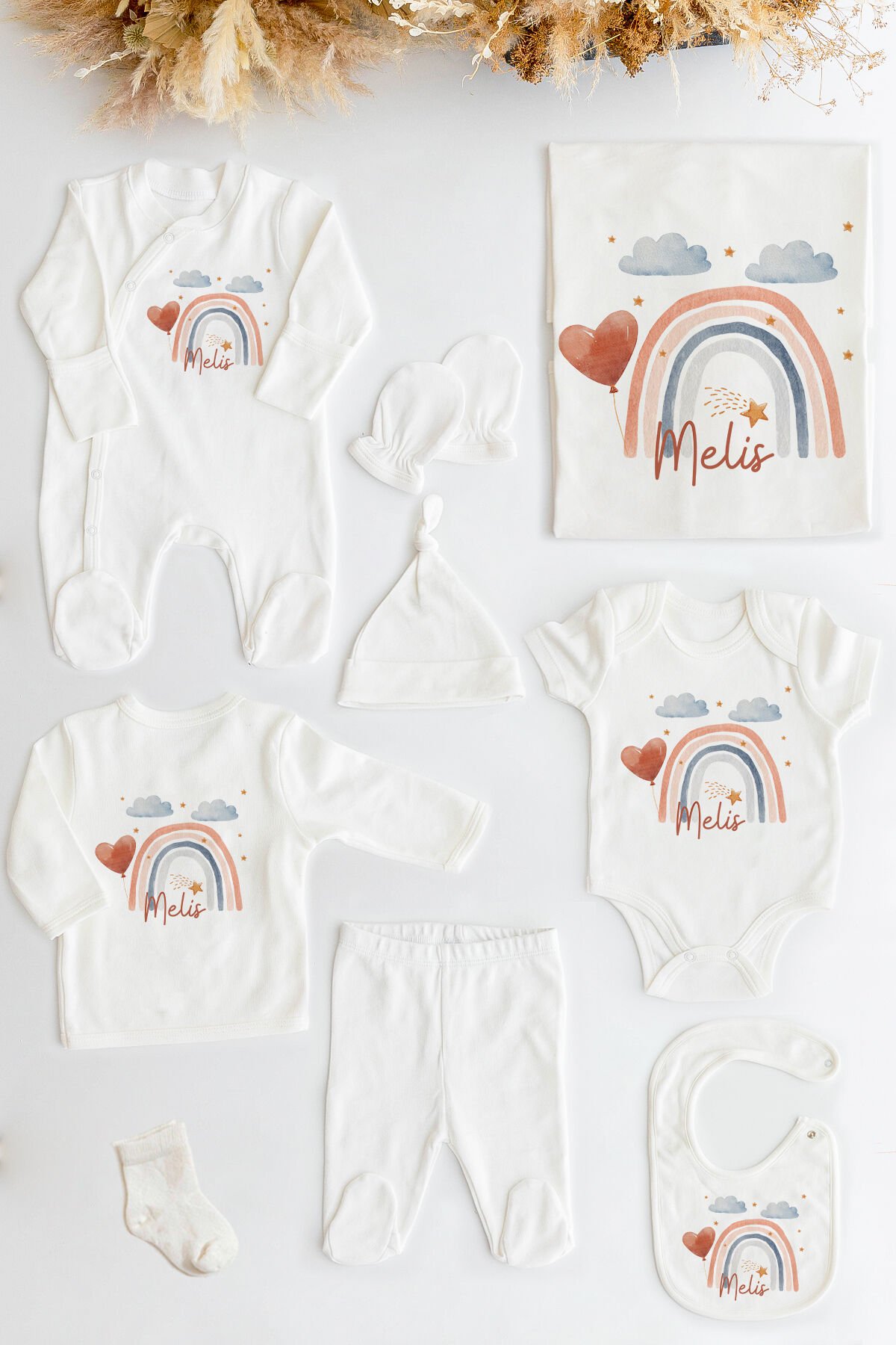 %100 Organik Isme Özel 10lu Hastane Çıkışı