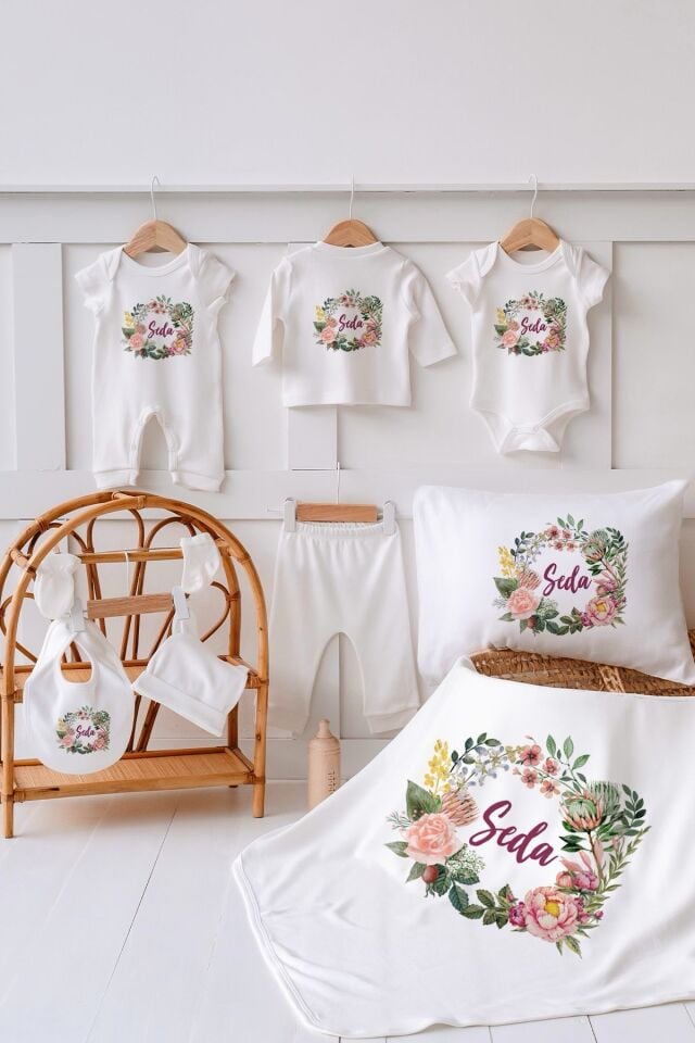 %100 Organik Isme Özel 10lu Hastane Çıkışı