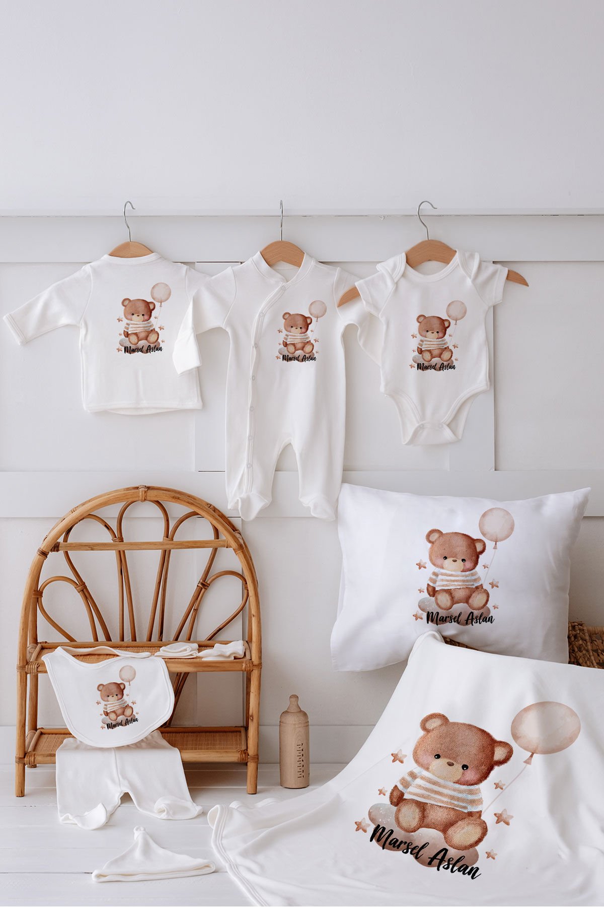 %100 Organik Isme Özel 10lu Hastane Çıkışı