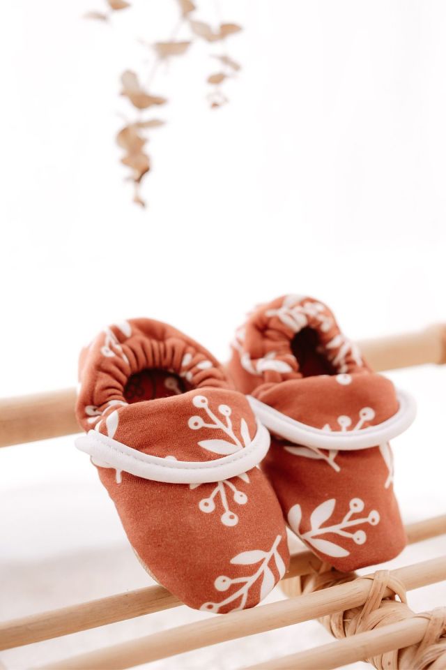 Pamuklu Kaydırmaz Taban Bebek Patik, Ev Botu Terliği Kreş Ayakkabısı Panduf 18 - 19 - Renkli