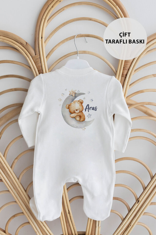 %100 Organik İsme Özel 10lu Hastane Çıkışı Aydaki Ayıcık