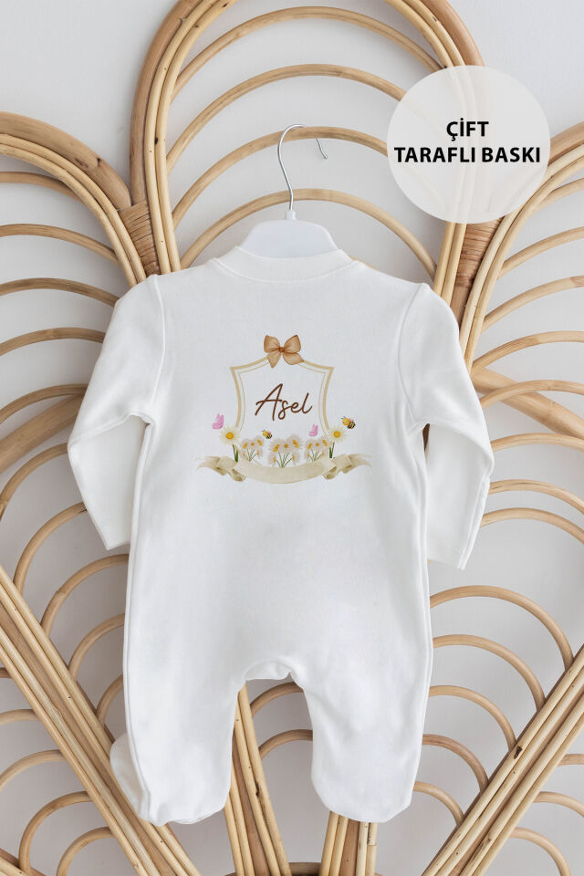 %100 Organik İsme Özel 10lu Hastane Çıkışı Papatya