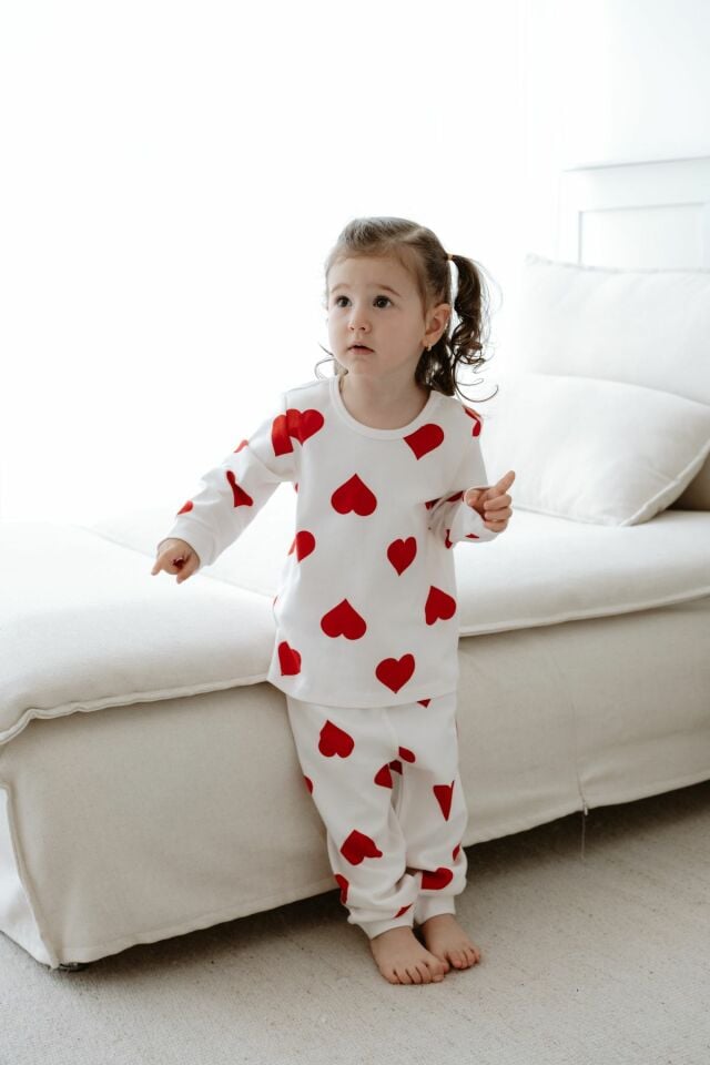 %100 Pamuk Kalpli Çocuk Pijama Takımı