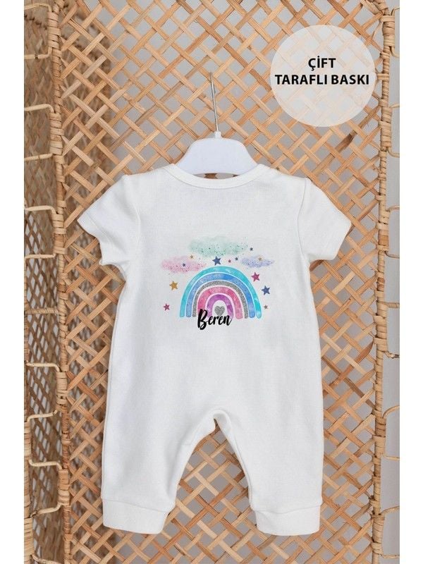 Lilabio %100 Organik İsme Özel Yazlık 10LU Hastane Çıkışı Gökkuşağı
