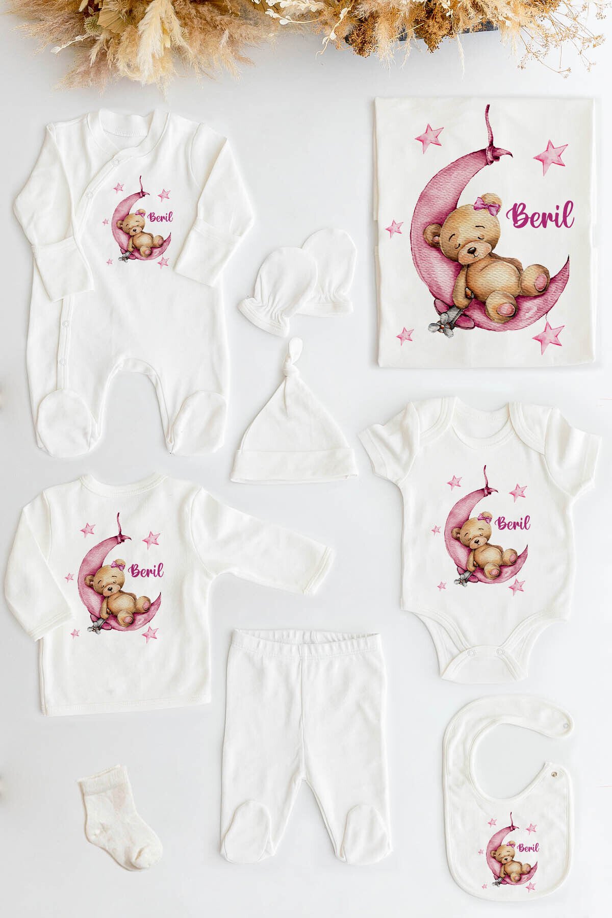 %100 Organik Isme Özel 10lu Hastane Çıkışı