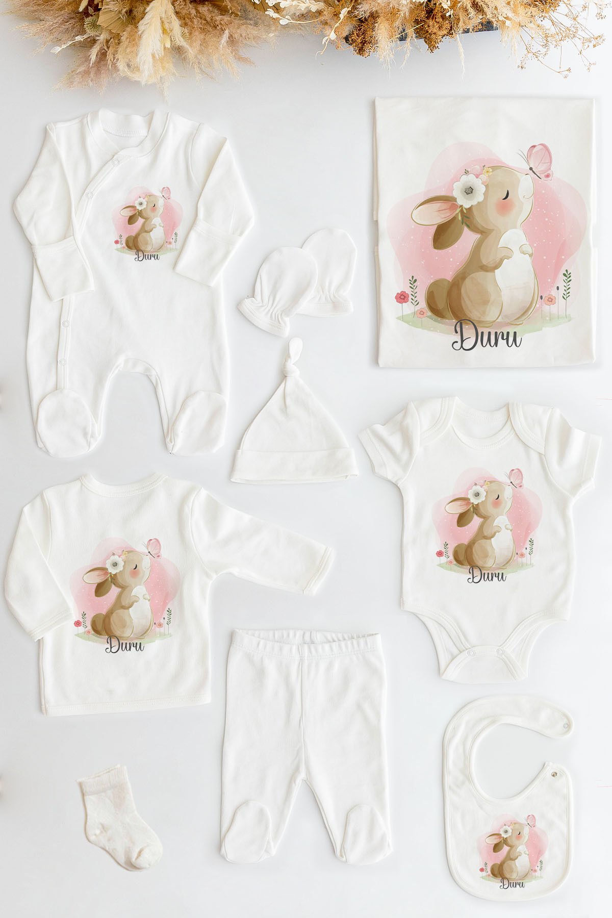 %100 Organik Isme Özel 10lu Hastane Çıkışı