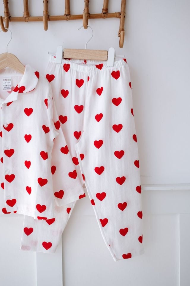 %100 Pamuk Kalpli Muslin Bebek Pijama Takımı