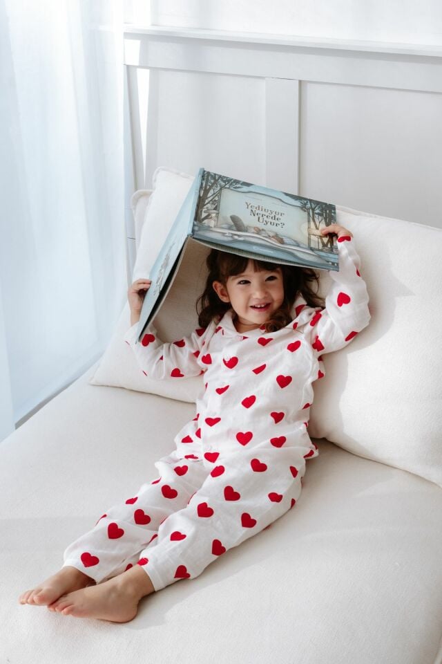 %100 Pamuk Kalpli Muslin Bebek Pijama Takımı