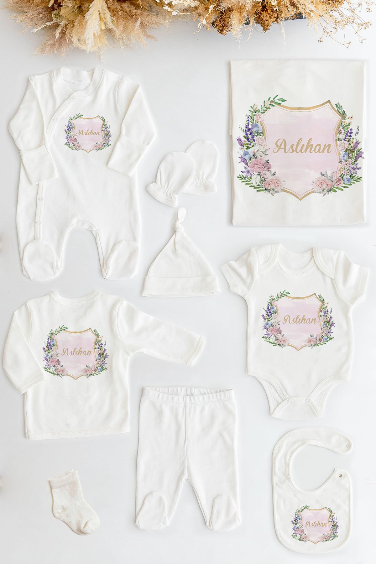 %100 Organik Isme Özel 10lu Hastane Çıkışı