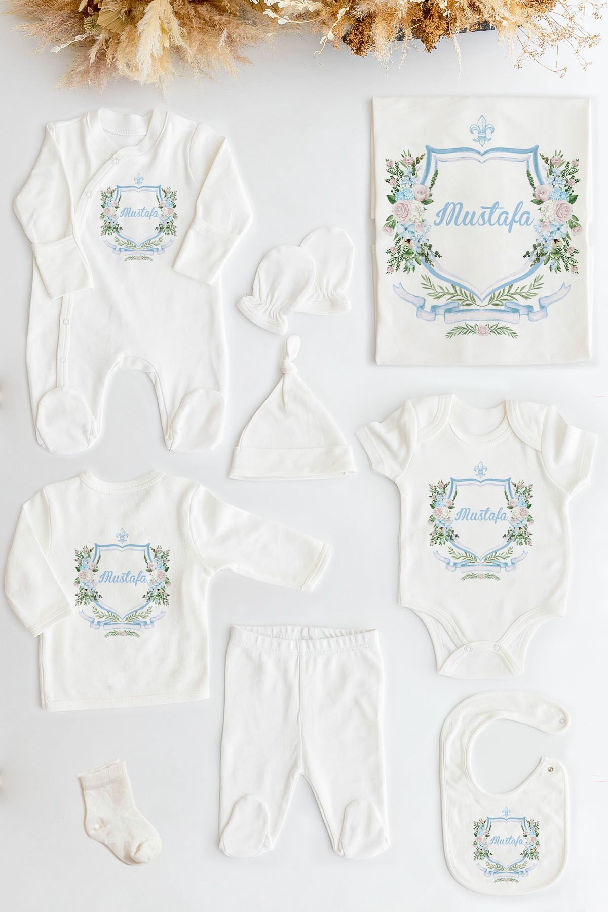 %100 Organik Isme Özel 10lu Hastane Çıkışı