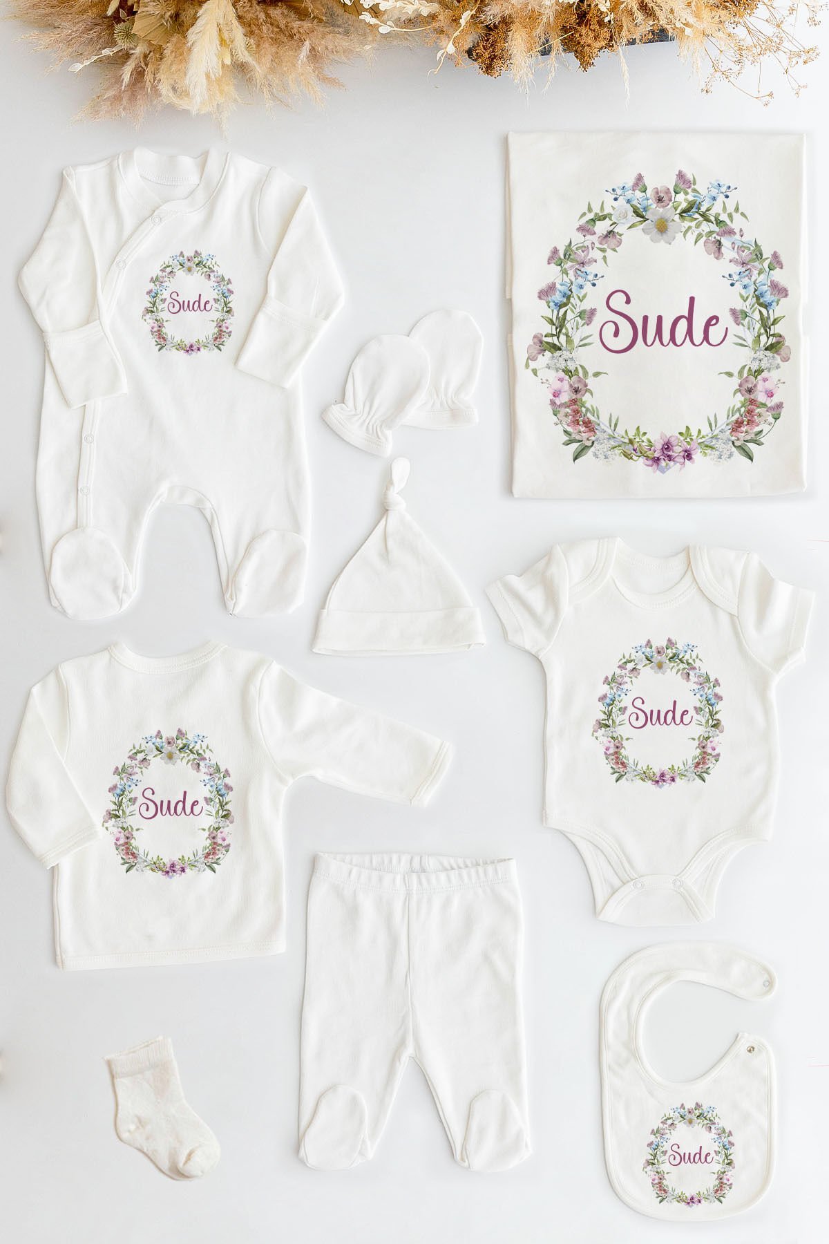 %100 Organik Isme Özel 10lu Hastane Çıkışı